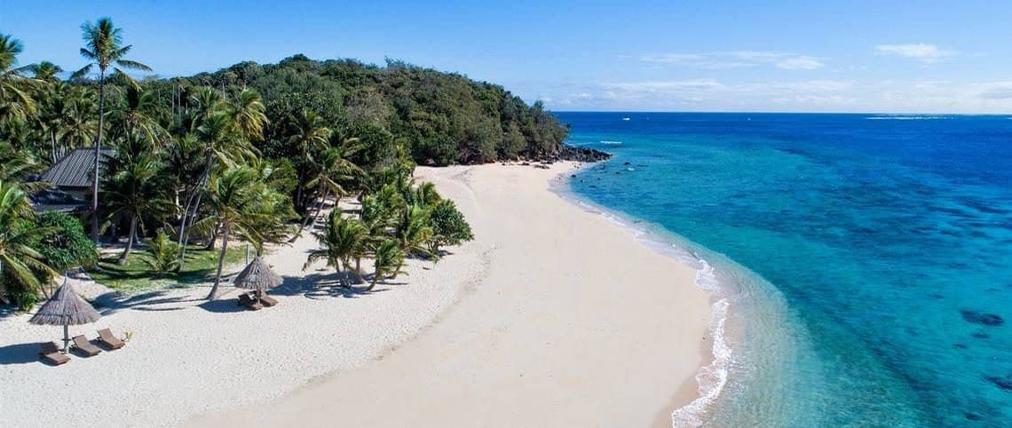 Champagne-sand cove at Paradise Cove Resort